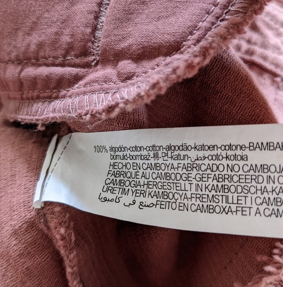 Zara corduroy shirt jacket shacket xs pink - Picture 12 of 14